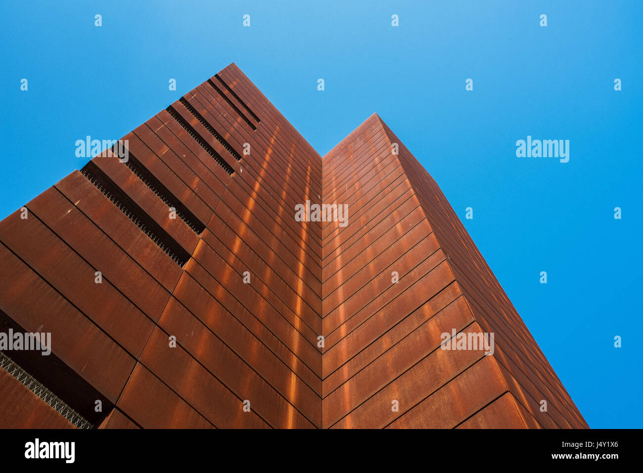 modern building with rusty facade and exteriors Stock Photo - Alamy