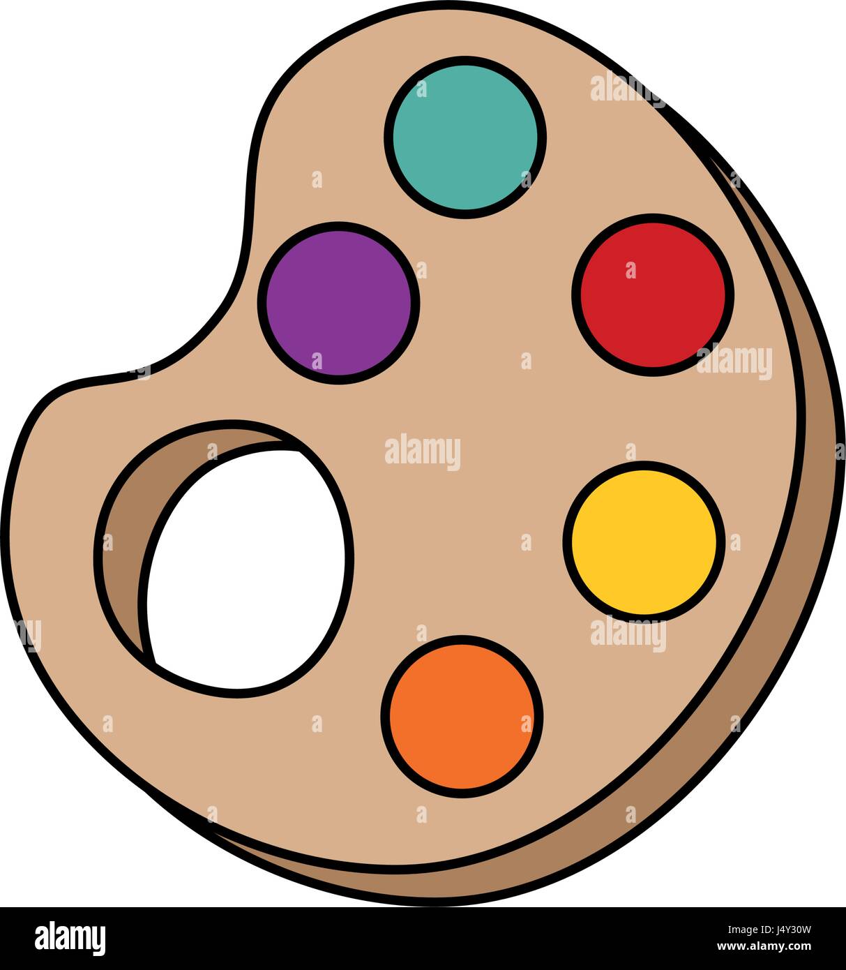 Paint palette symbol Stock Vector Image & Art Alamy