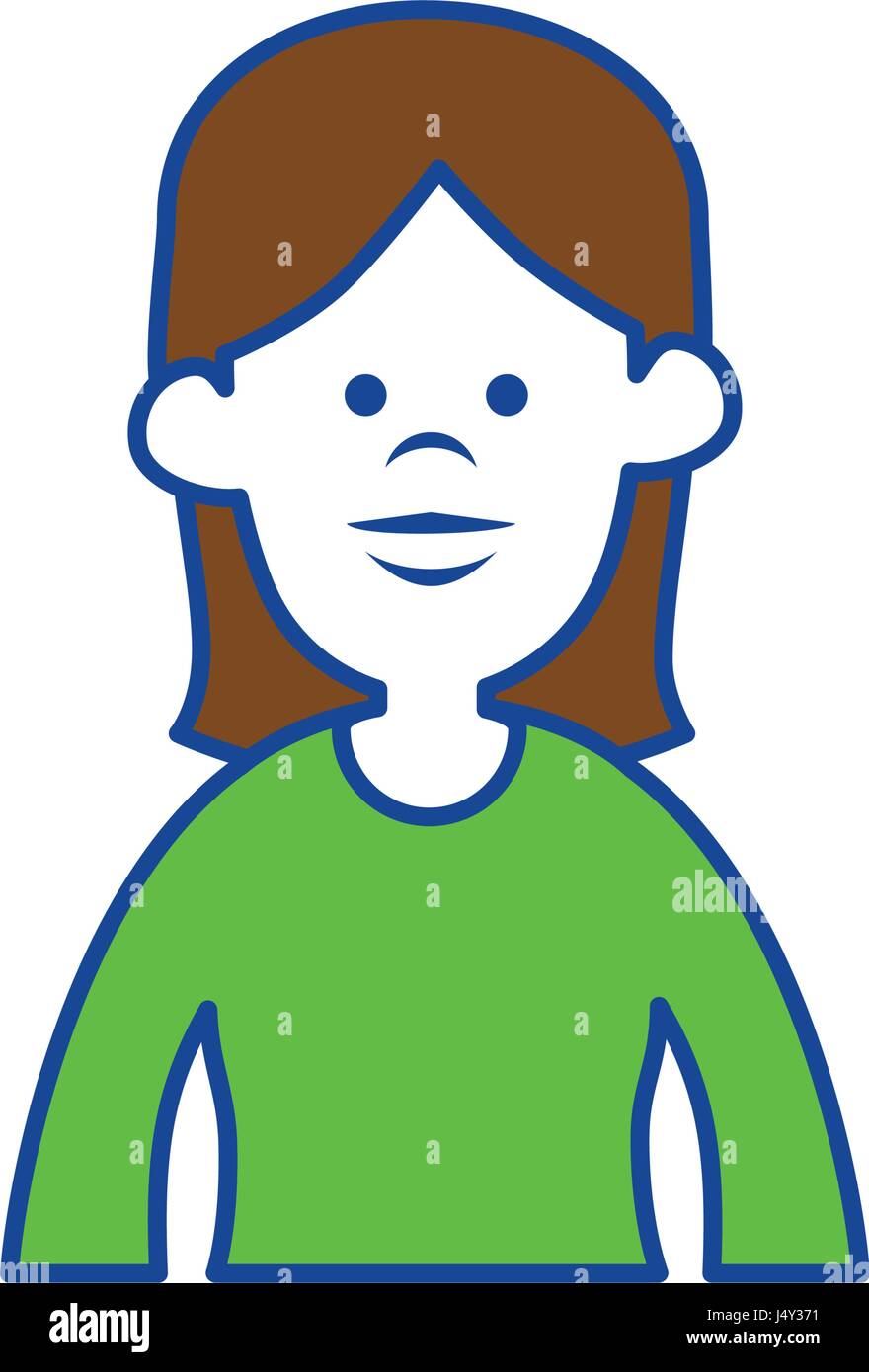 cartoon woman icon Stock Vector Image & Art - Alamy
