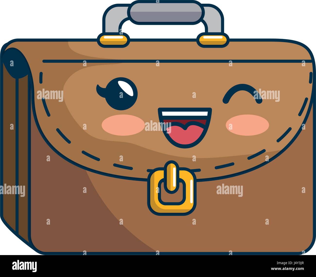 kawaii briefcase icon Stock Vector Image & Art Alamy