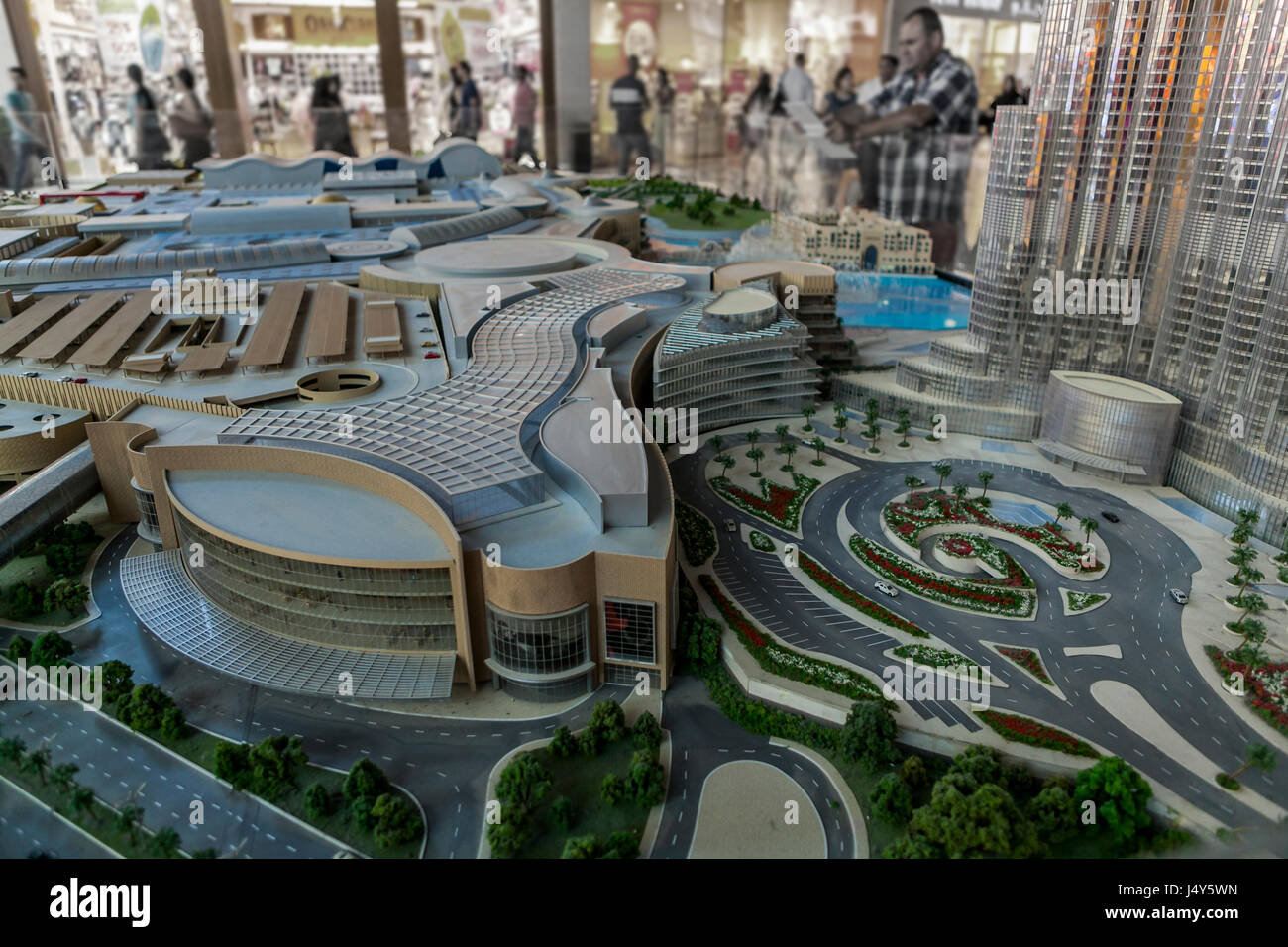 DUBAI MALL,DUBAI, UAE-15TH AUG 2015:-The Dubai mall is more than just shopping it is an experience. Stock Photo