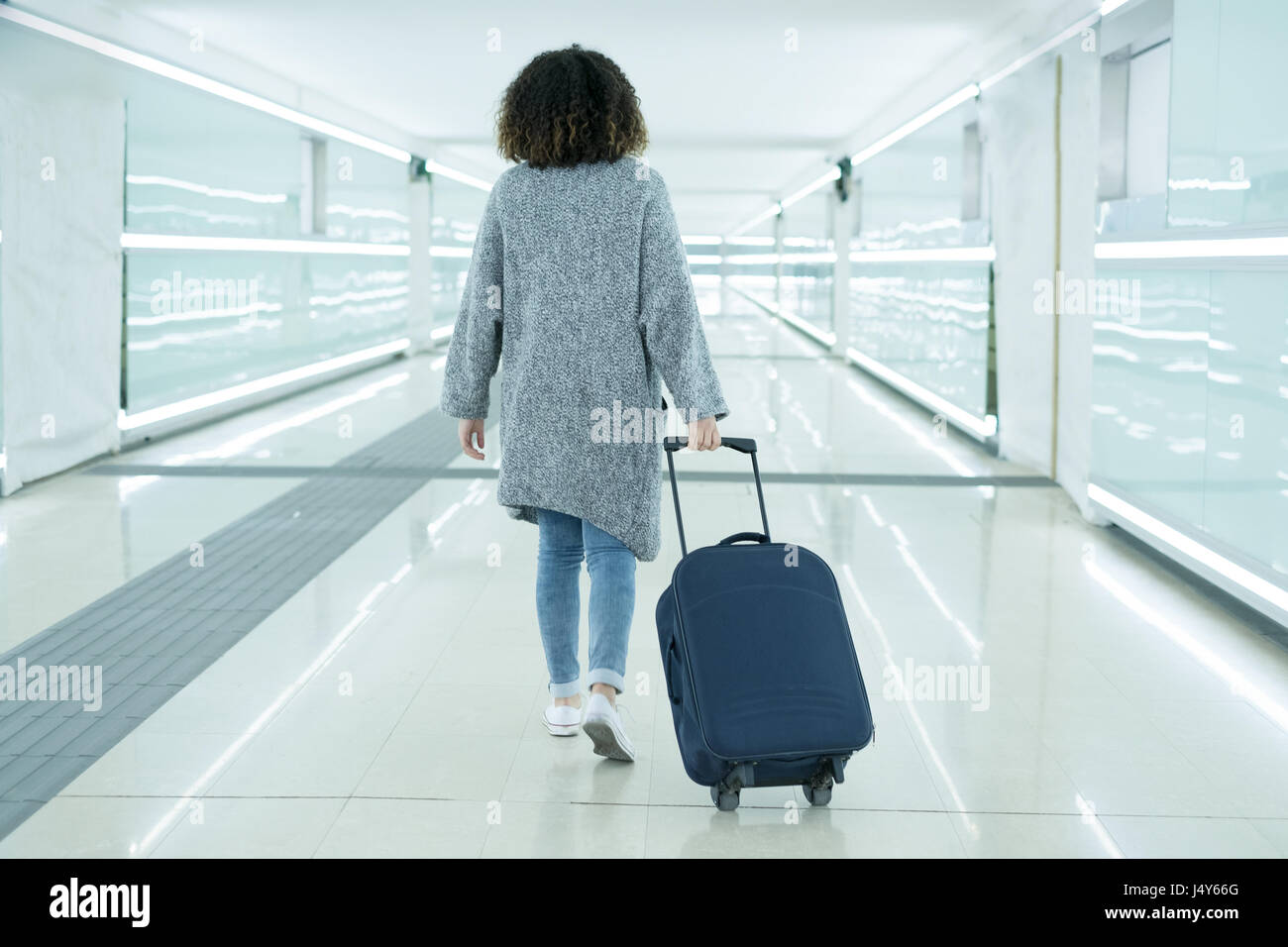 Lady with luggage sale