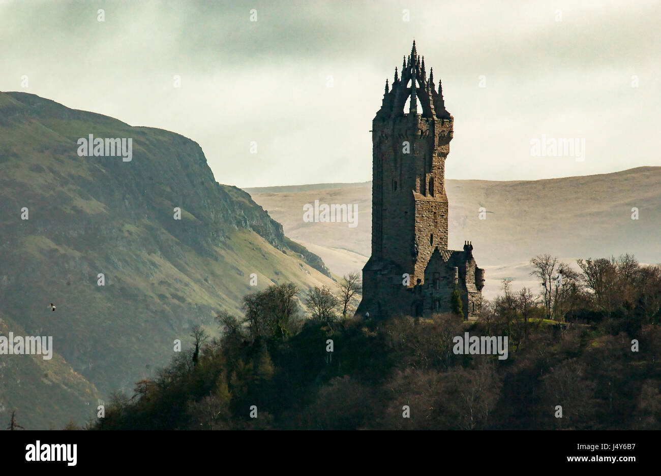 The Wallace monument Stirling. Scotland. Stock Photo