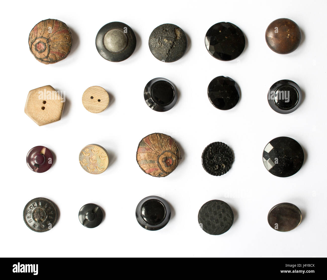 Mixed Collection of Buttons Vectors Stock Photo - Alamy