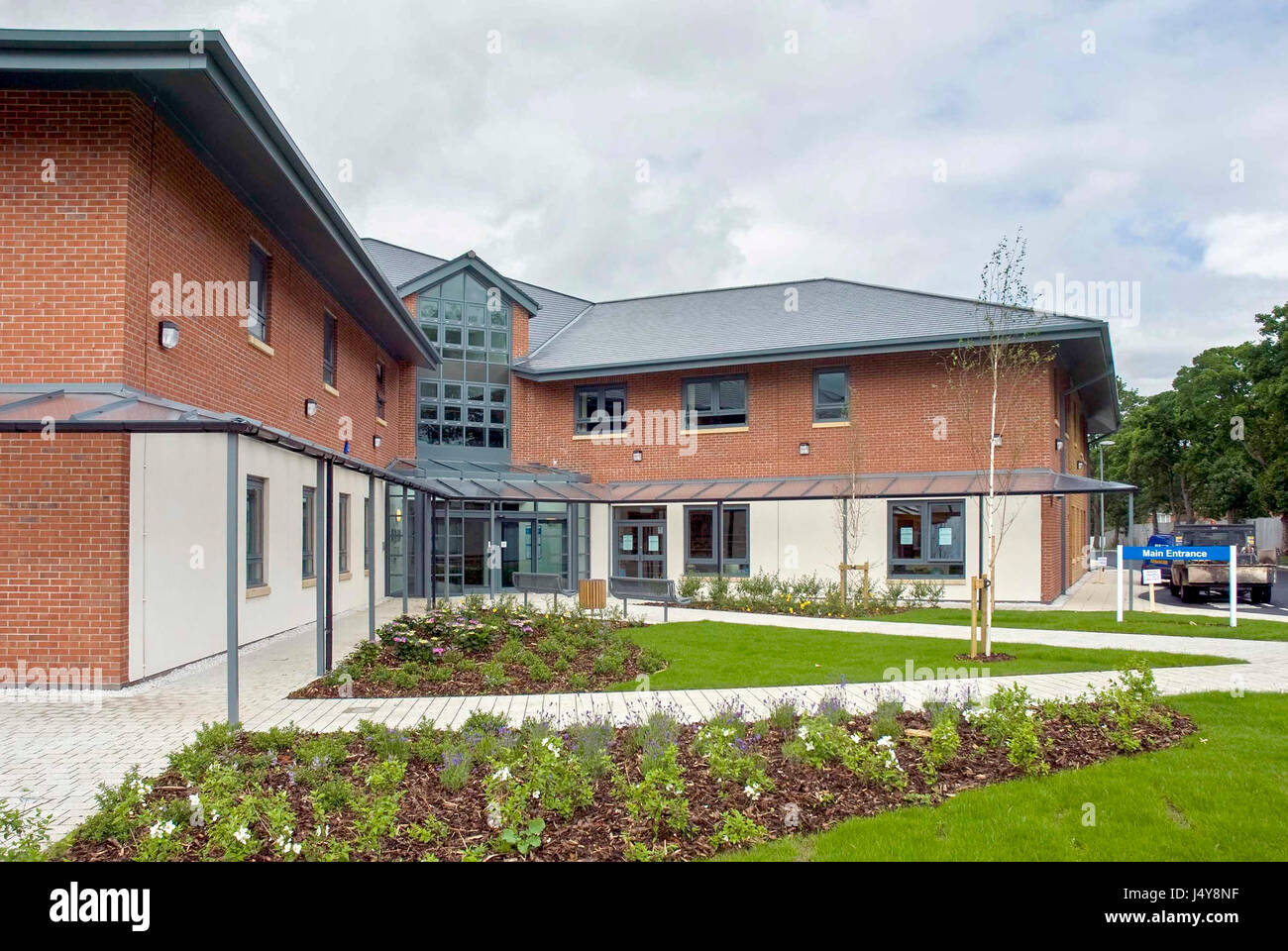 Newton Community Hospital.The building is in Bradlegh Road Newton le Willows. Stock Photo