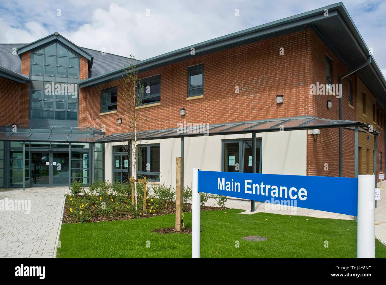 Newton Community Hospital.The building is in Bradlegh Road Newton le Willows. Stock Photo