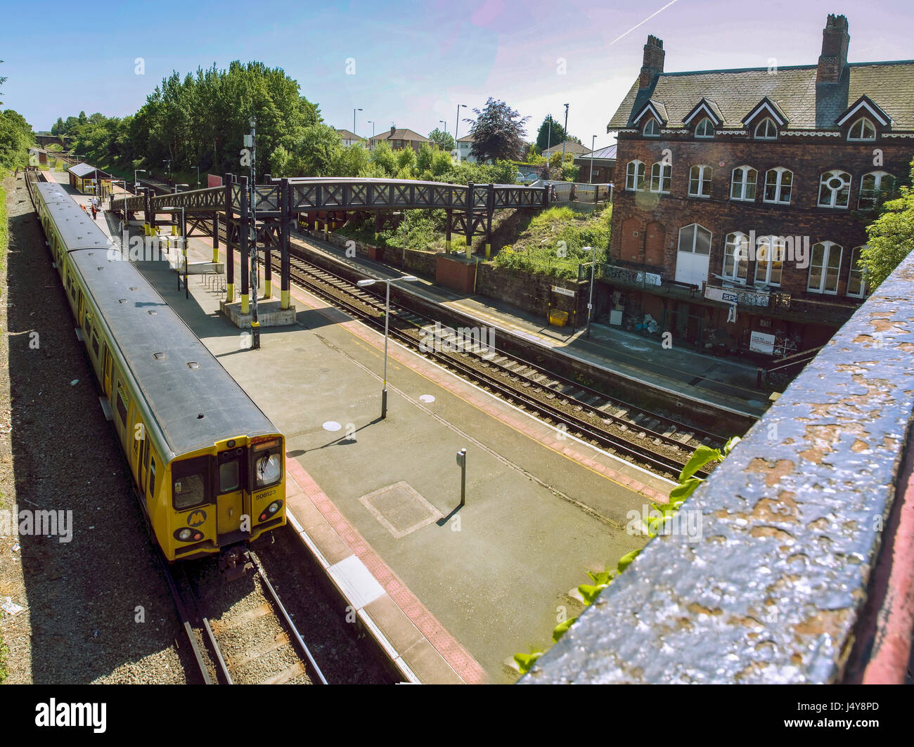Merseyrail stations. Hunts Cross Stock Photo Alamy