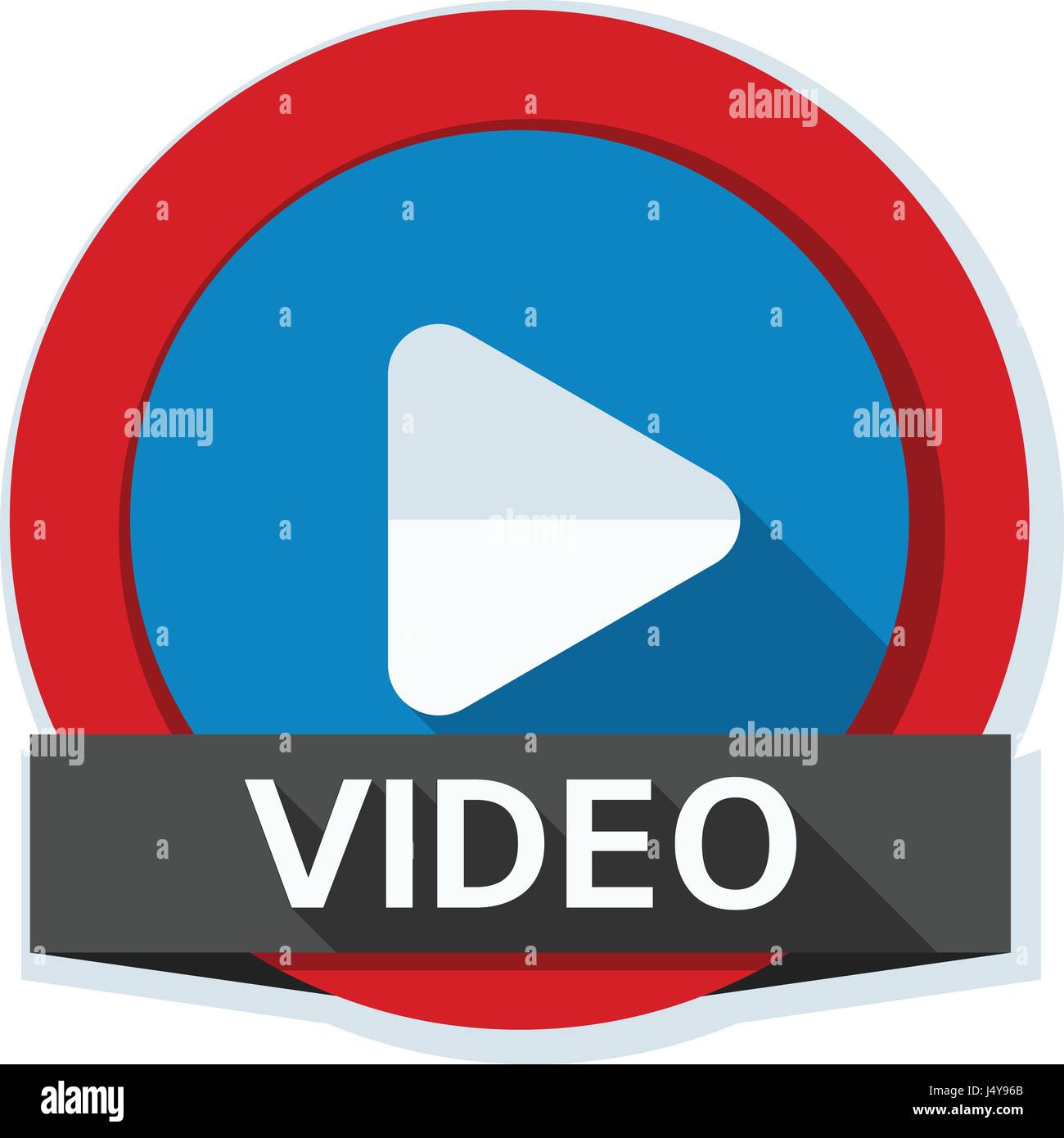 Faq Video Play Button Play Video button illustration Stock Vector Image & Art - Alamy