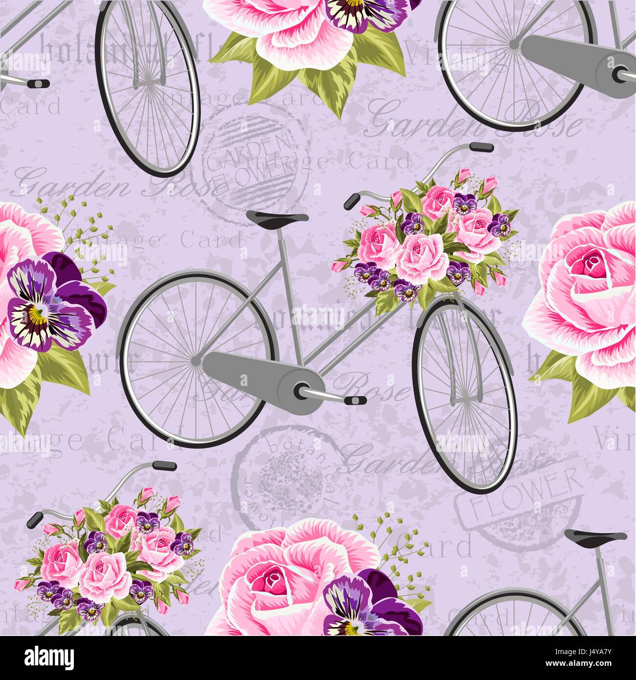 Seamless floral pattern Stock Vector Image & Art - Alamy