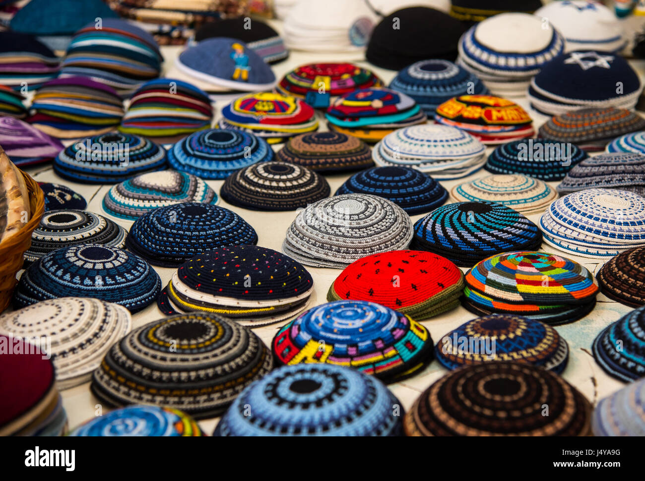 Yarmulke, a Jewish head covering Jewish headdress Stock Photo Alamy