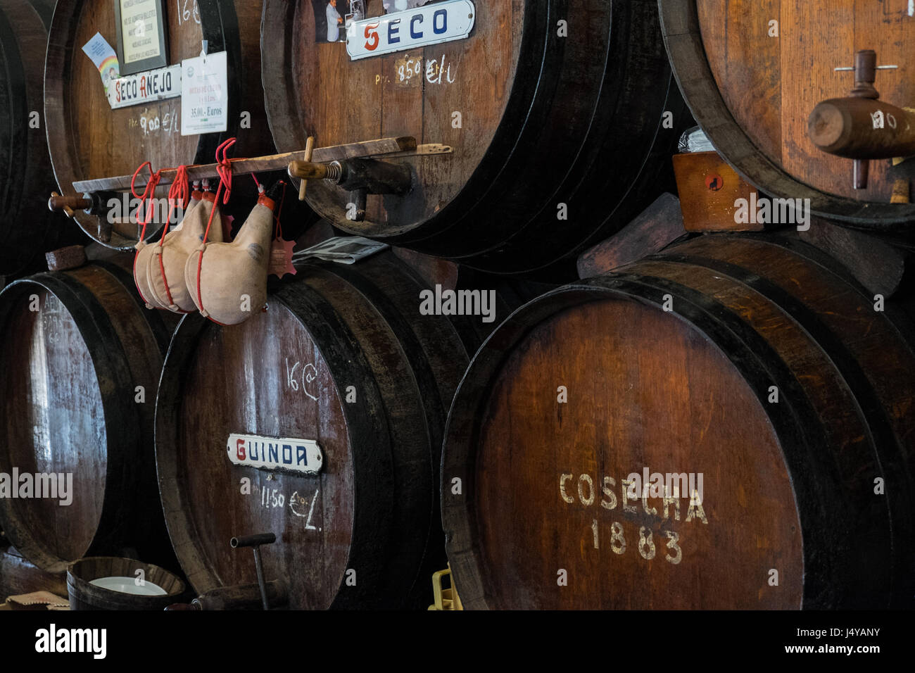 Malaga wine bar Stock Photo Alamy