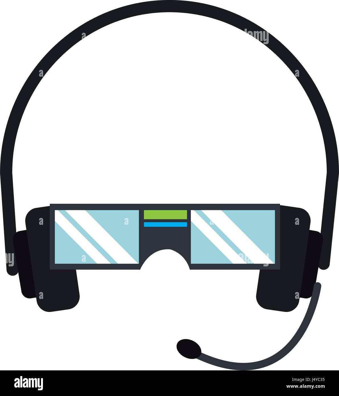 vr glasses headset microphone technology Stock Vector Image & Art - Alamy