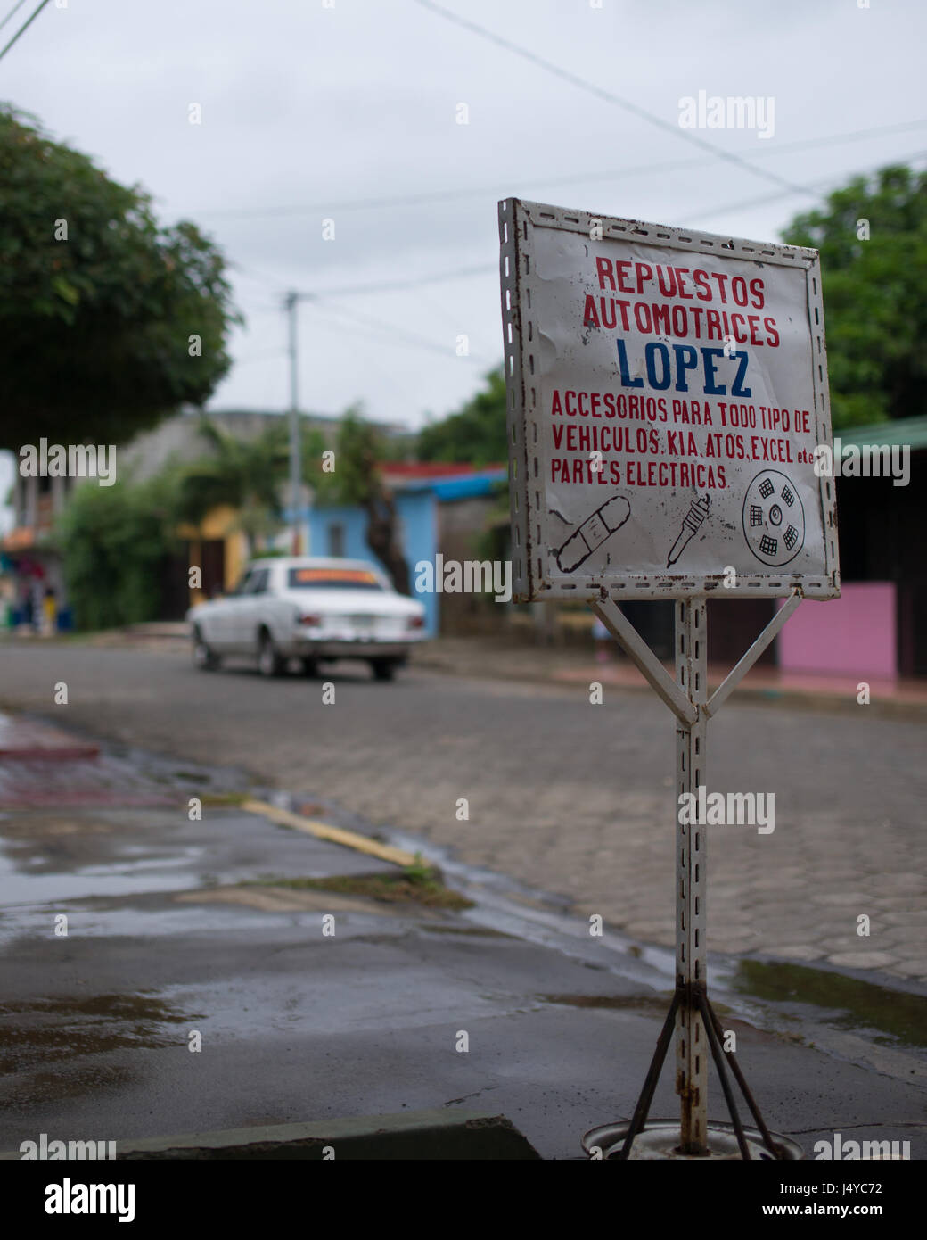 Auto parts store Masaya Nicaragua Stock Photo
