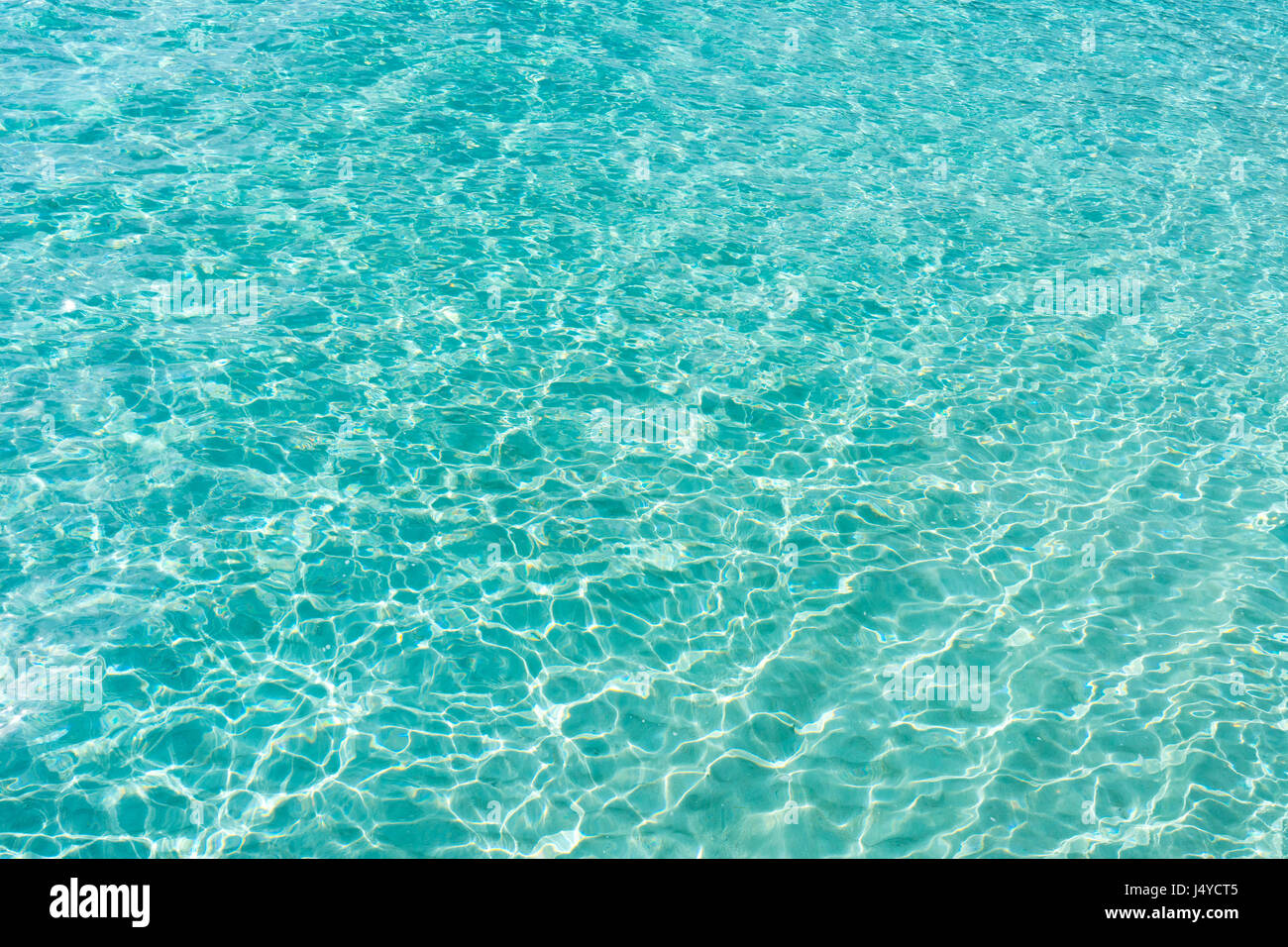sea or ocean with transparent blue water Stock Photo