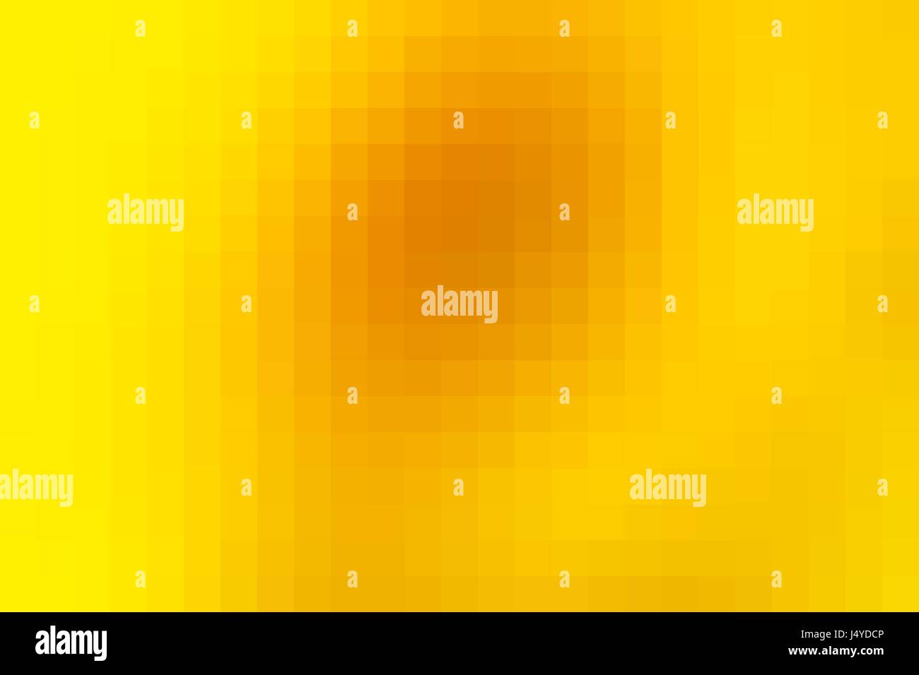 Bright golden yellow abstract vector square tiles mosaic background Stock Vector