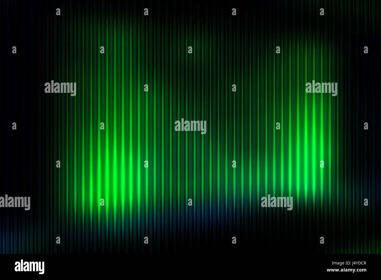 Glowing neon green abstract blurred gradient mesh with light lines vector background Stock Vector