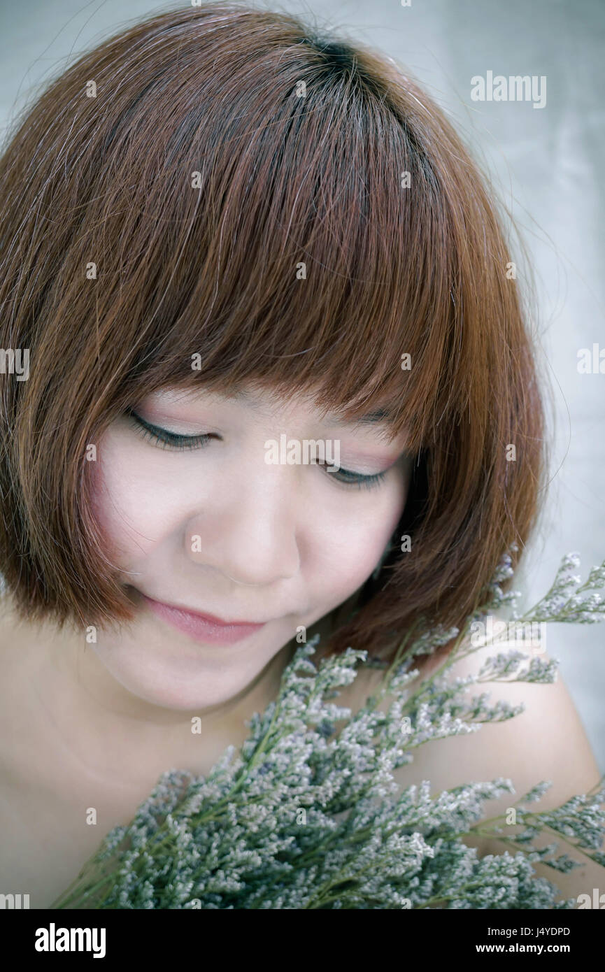 Asian woman female eyes oriental hi-res stock photography and images ...