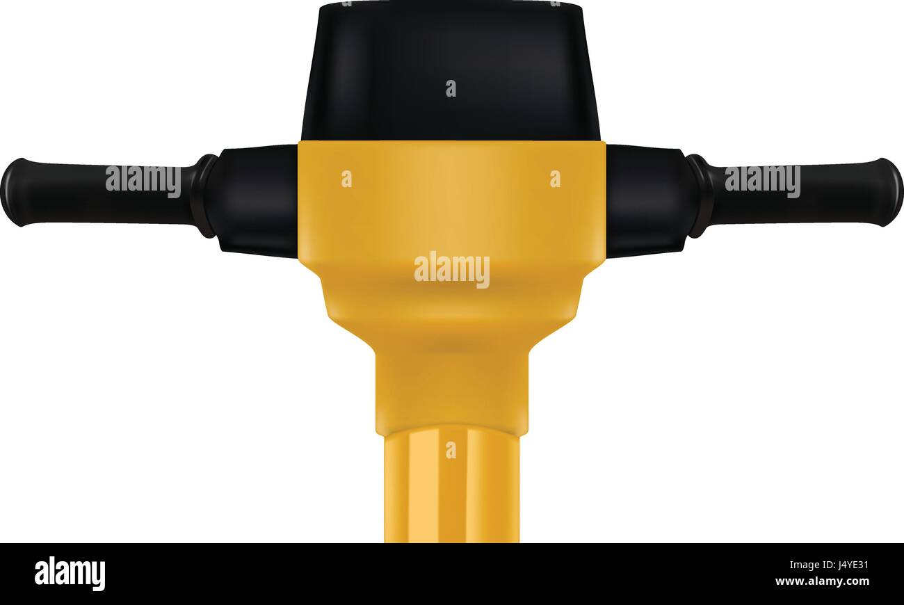 Construction tool jackhammer demolition Stock Vector Images - Alamy