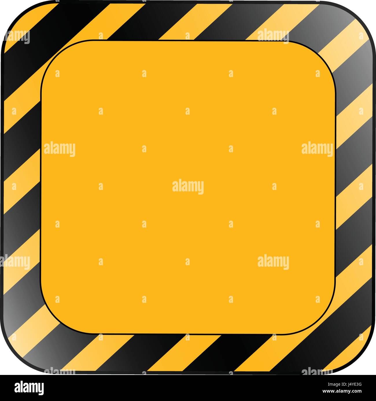 Yellow rectangle road sign isolated on white Stock Vector Image & Art