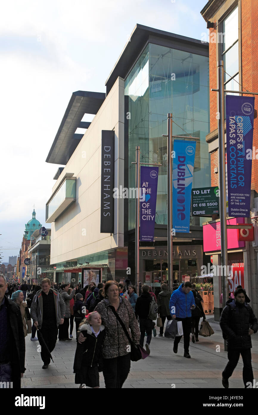 Debenhams department store shop, Henry Street, Dublin city centre
