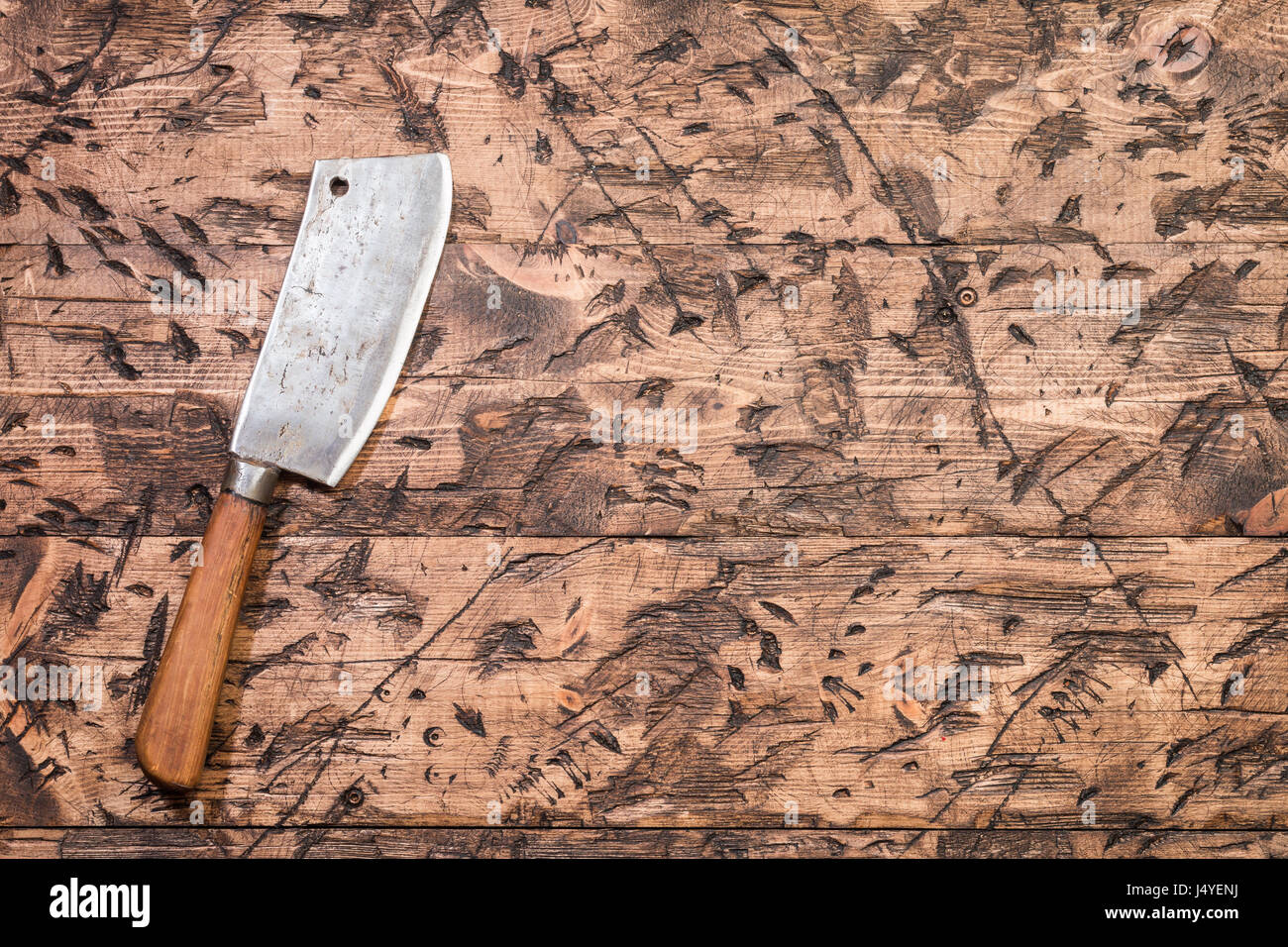Vintage Meat cleaver Stock Photo Alamy
