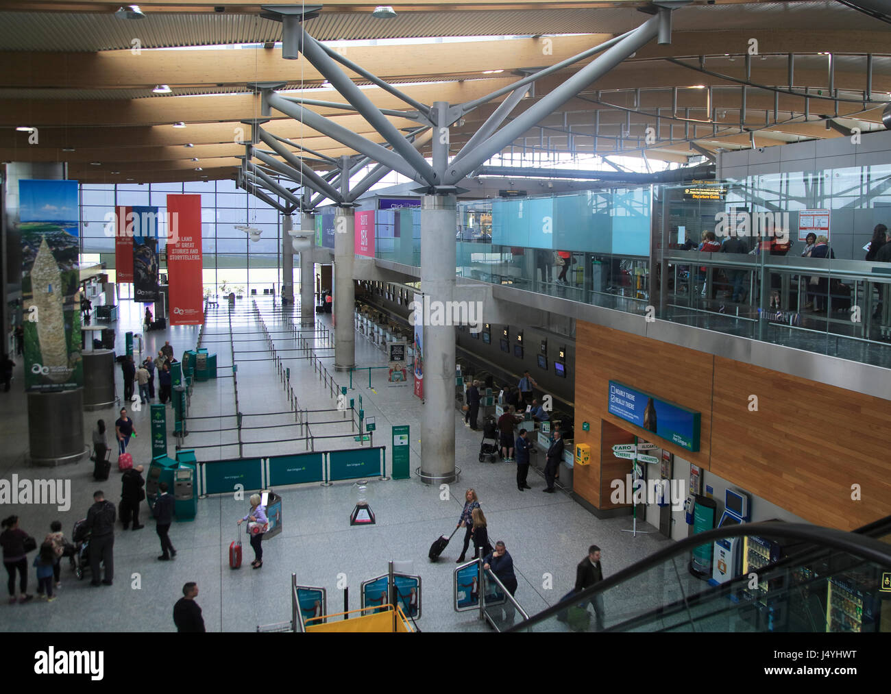 Interior of Cork airport terminal building, County Cork, Ireland, Irish Republic Stock Photo Alamy