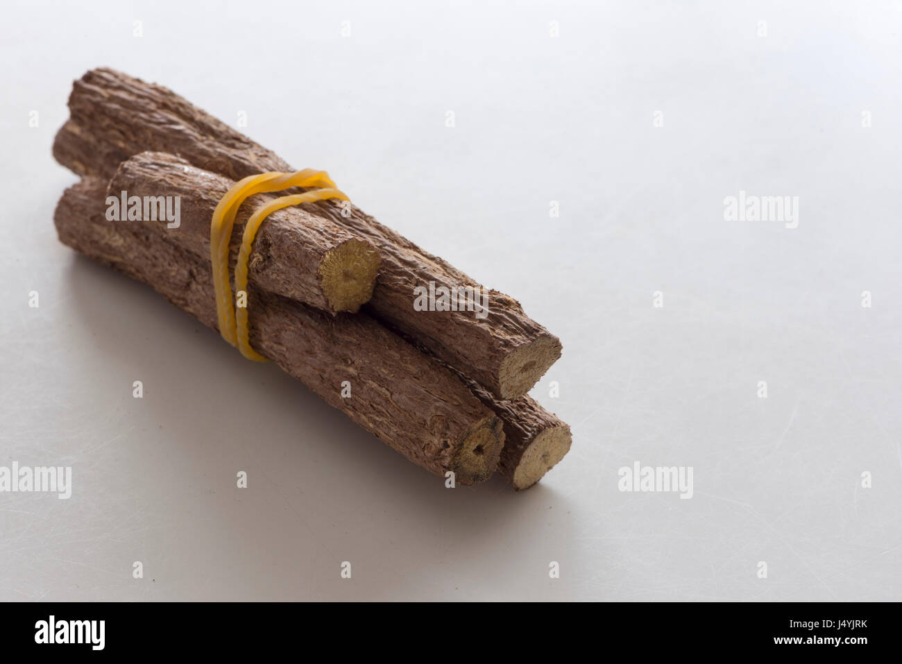 Three pieces of licorice with a white background Stock Photo Alamy