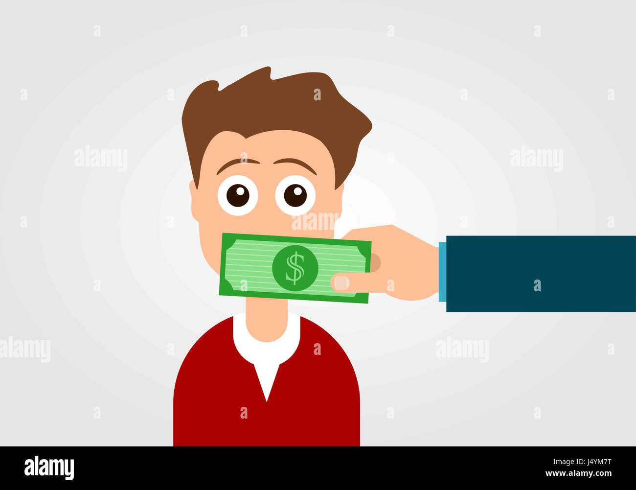 Corruption cartoon money hi-res stock photography and images - Alamy