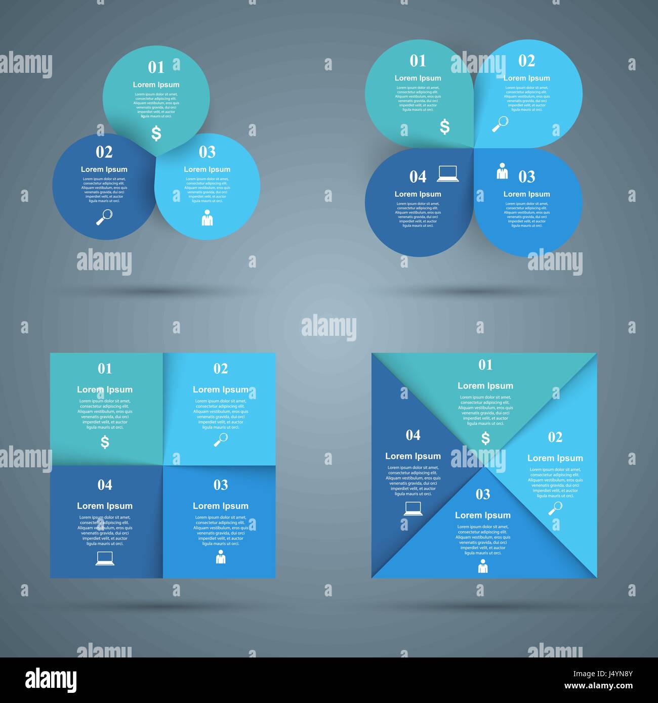 3D infographic design template and marketing icons Stock Vector Image ...