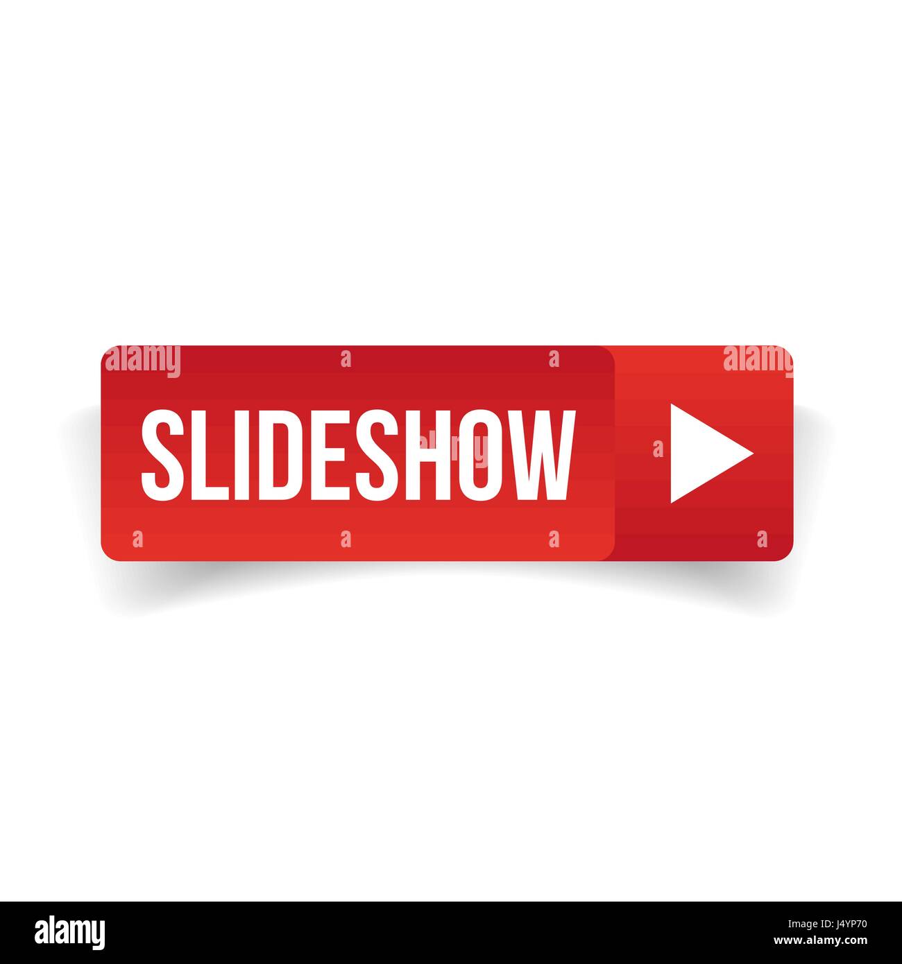 Slideshow button vector red Stock Vector