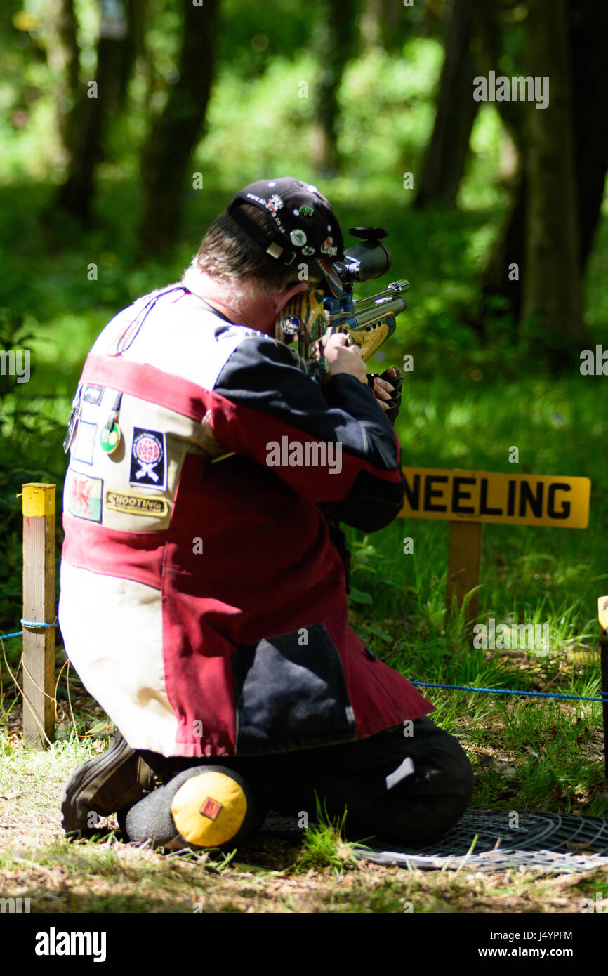 Air rifle competitive target shooting Stock Photo Alamy
