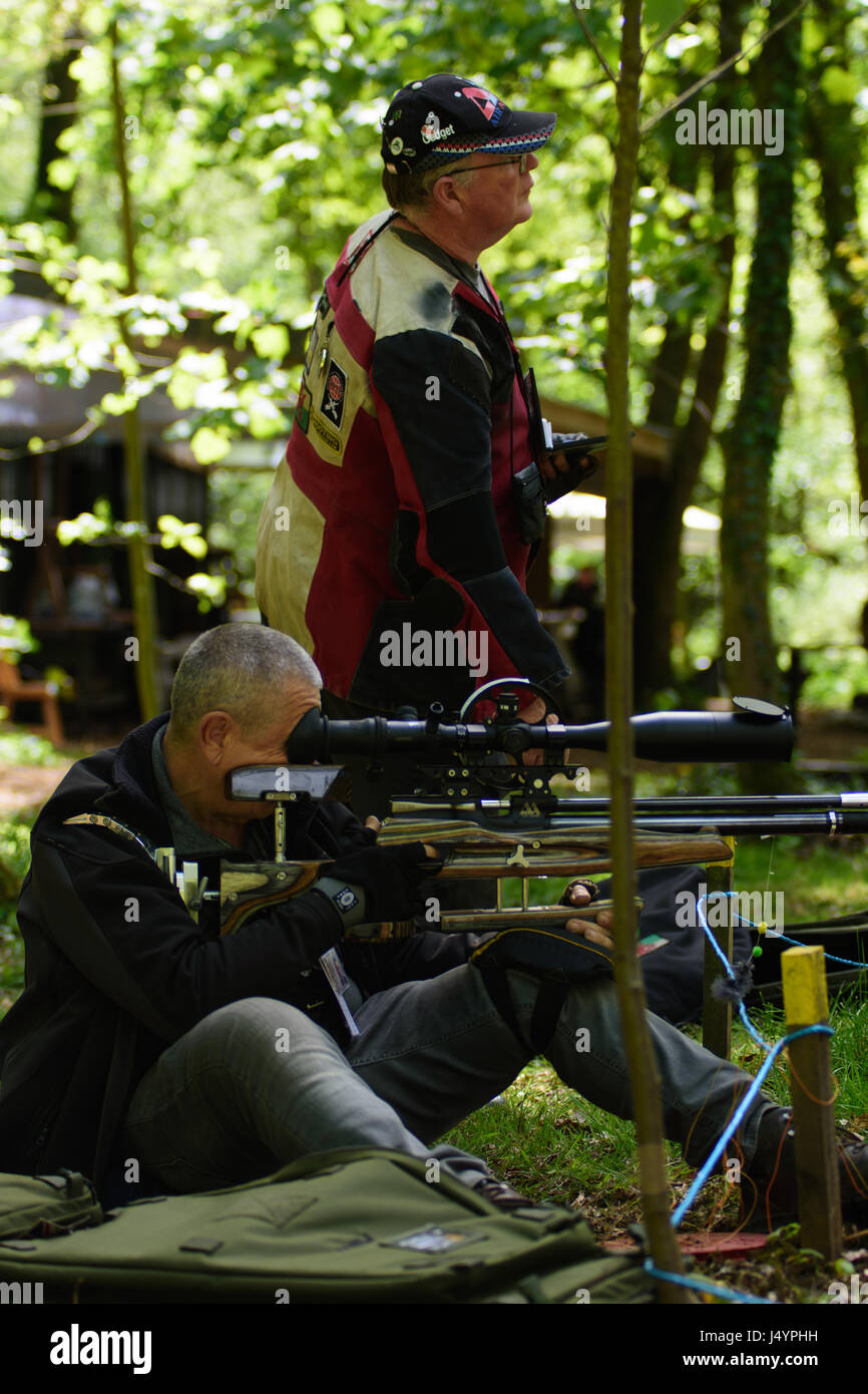 Air rifle competitive target shooting Stock Photo Alamy