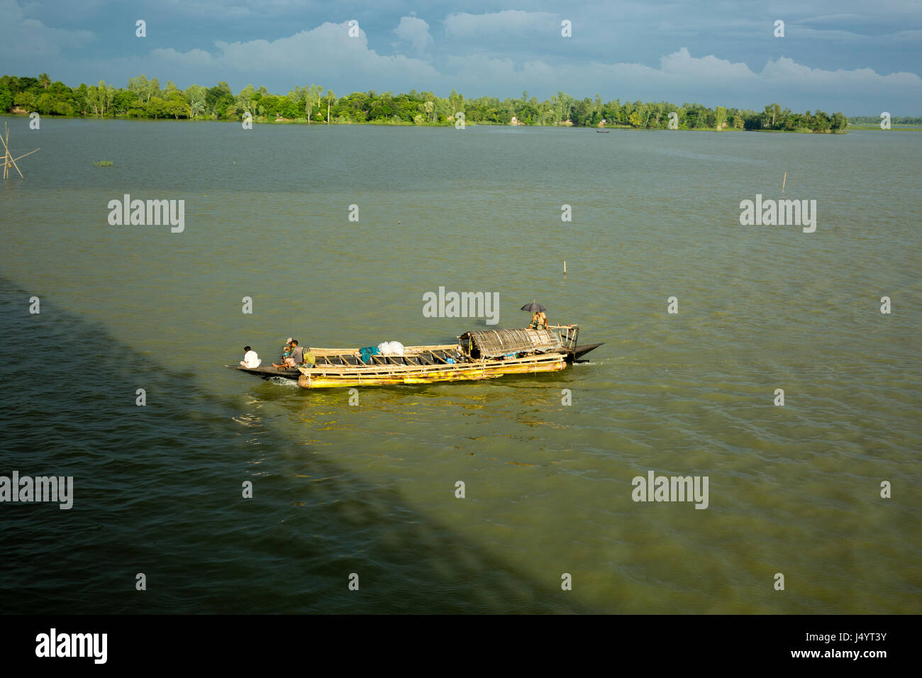 View of the Chalanbil during rainy season. Sirajganj, Bangladesh Stock ...