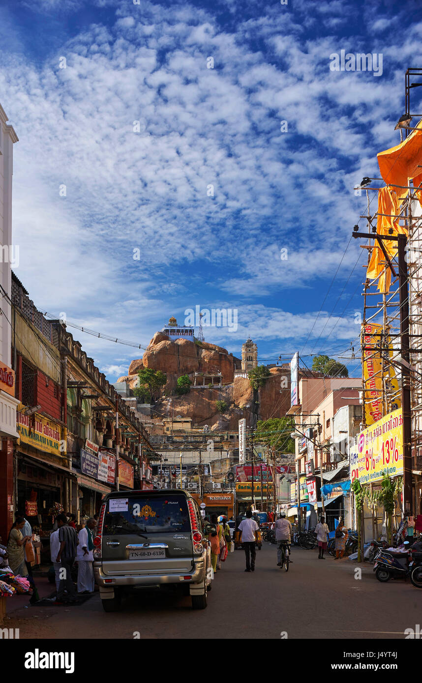 Rockfort temple complex temple, tamil nadu, india, asia Stock Photo