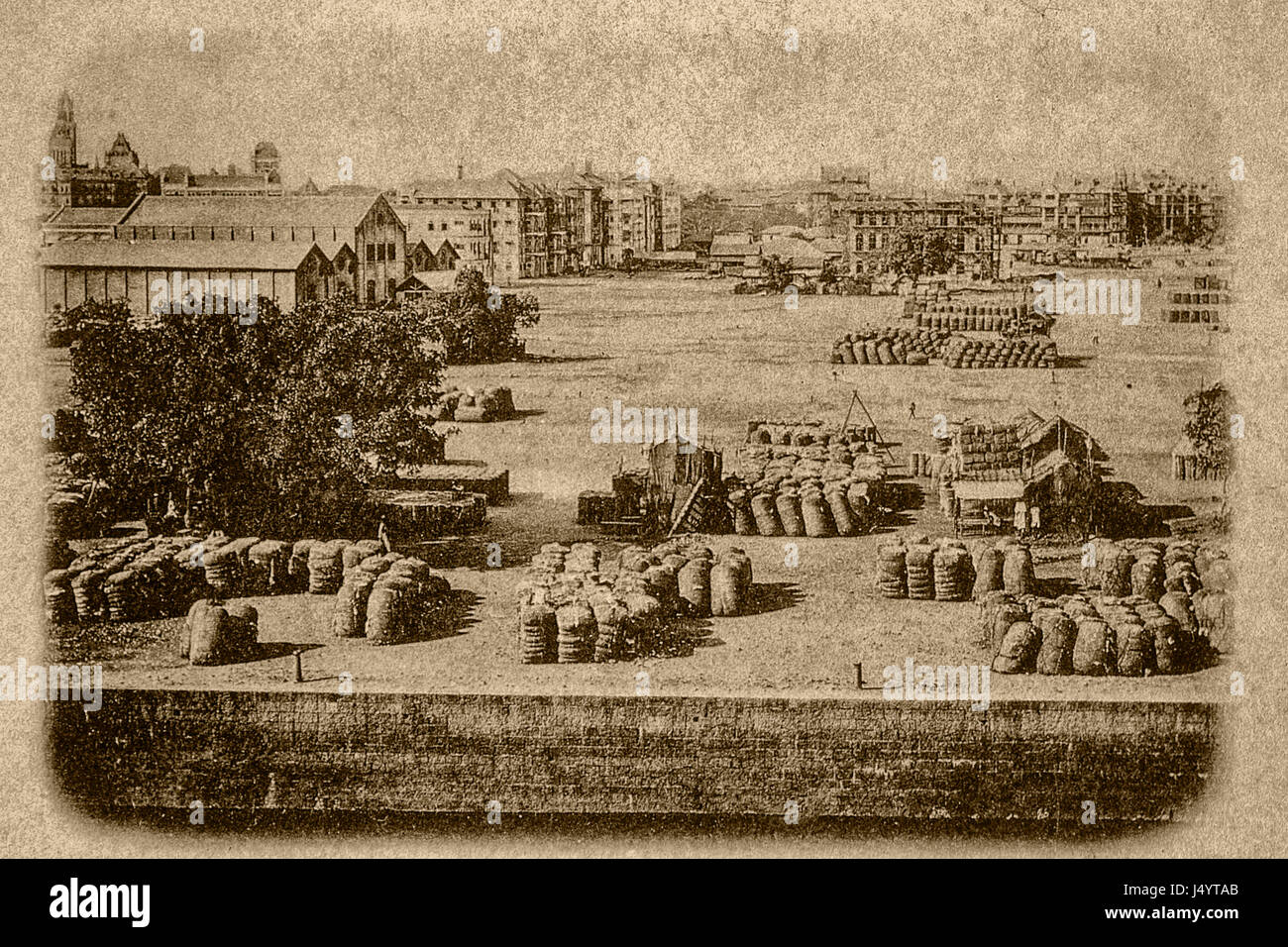 Cotton Green, Colaba, Bombay, Mumbai, Maharashtra, India, Asia, old vintage 1900s picture Stock Photo