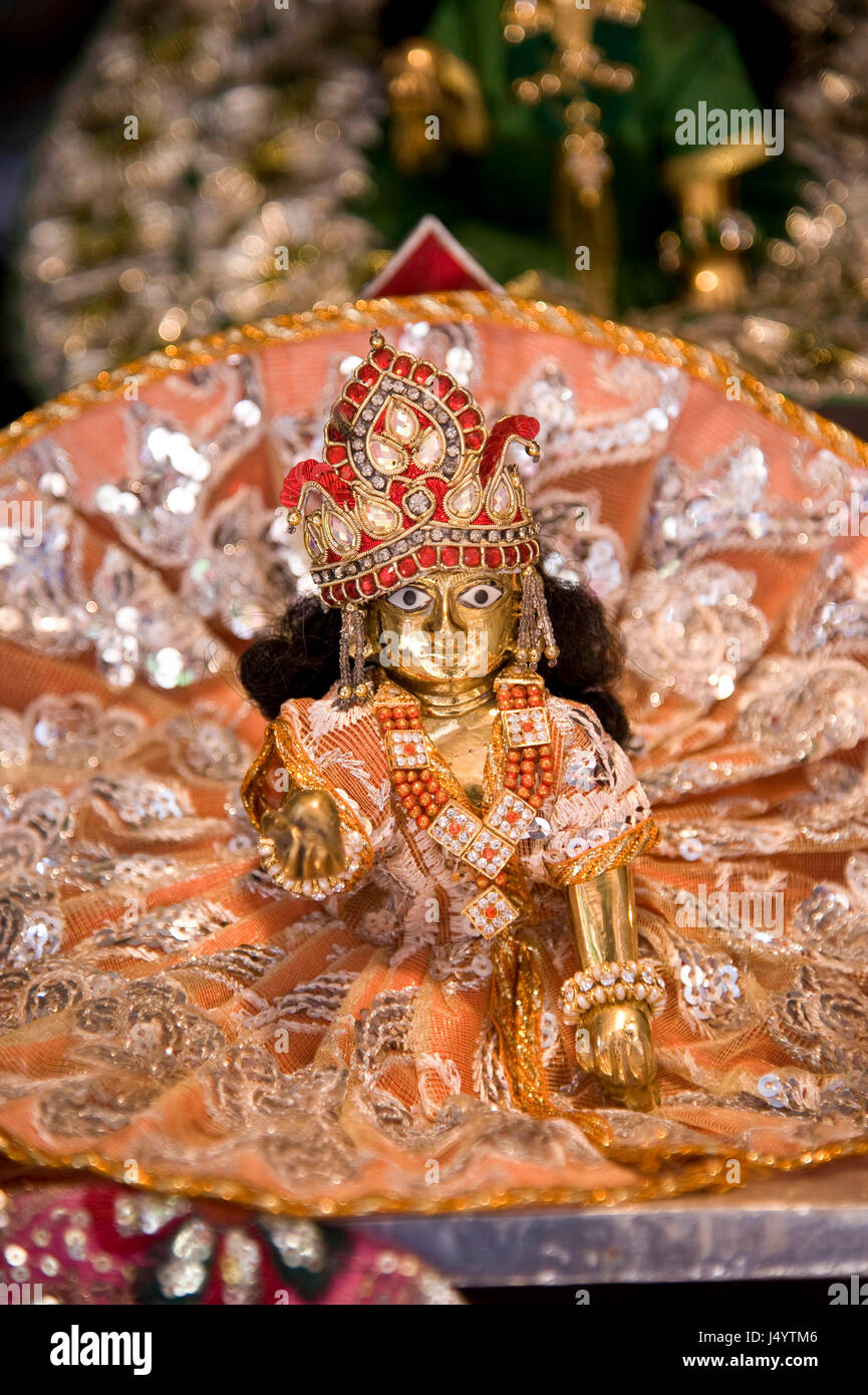 Bal gopal krishna idol, mathura, uttar pradesh, india, asia Stock Photo