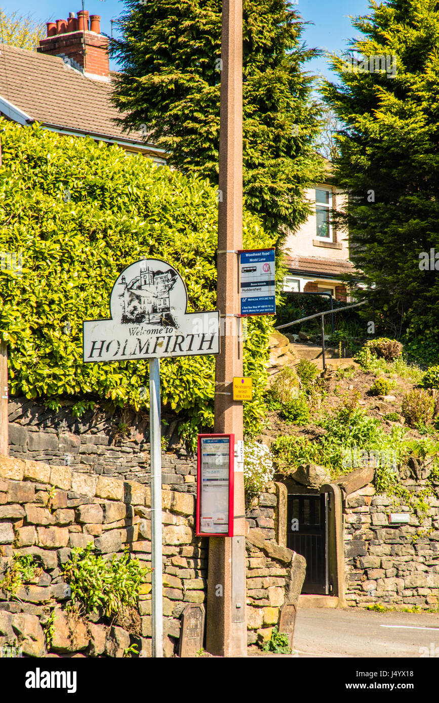 Holmfirth the village Ray Boswell Stock Photo Alamy
