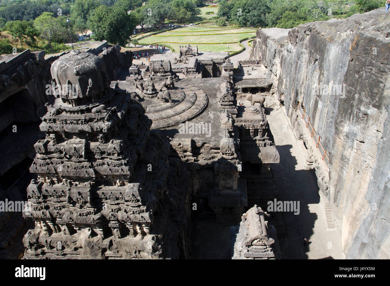 kailasa-temple-aerial-hi-res-stock-photography-and-images-alamy