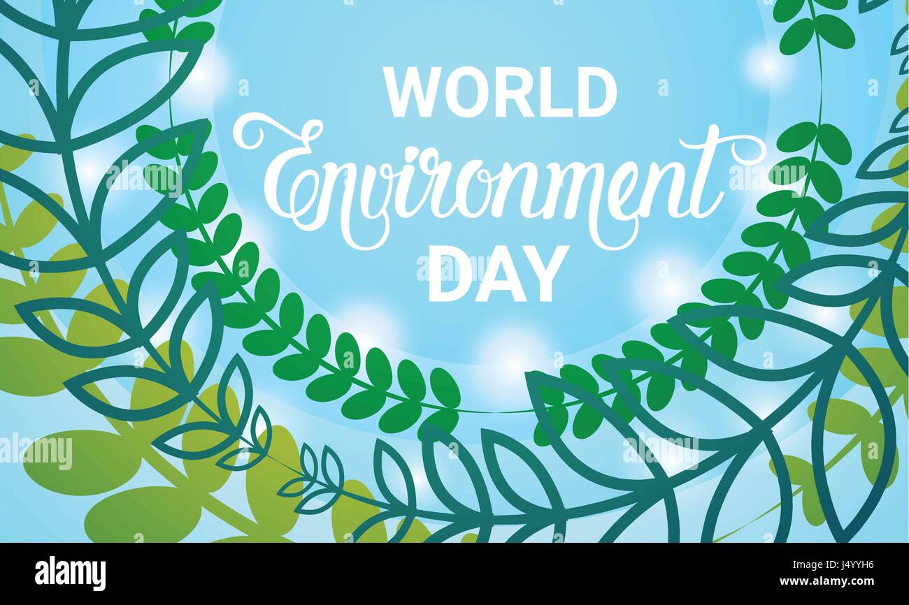 World Environment Day Ecology Protection Holiday Greeting Card Stock ...