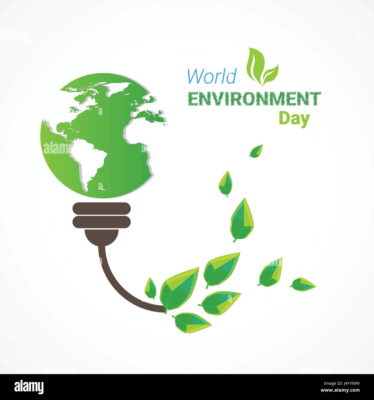 World Environment Day Ecology Protection Holiday Greeting Card Stock ...