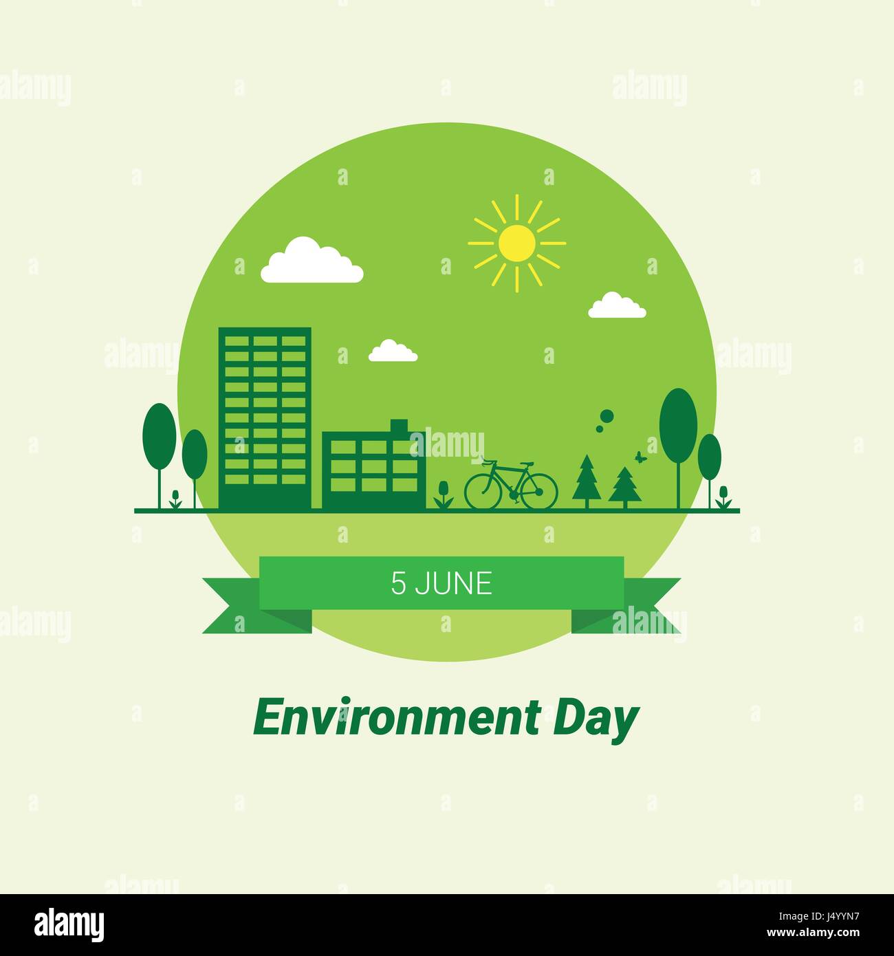 World Environment Day Ecology Protection Holiday Greeting Card Stock ...