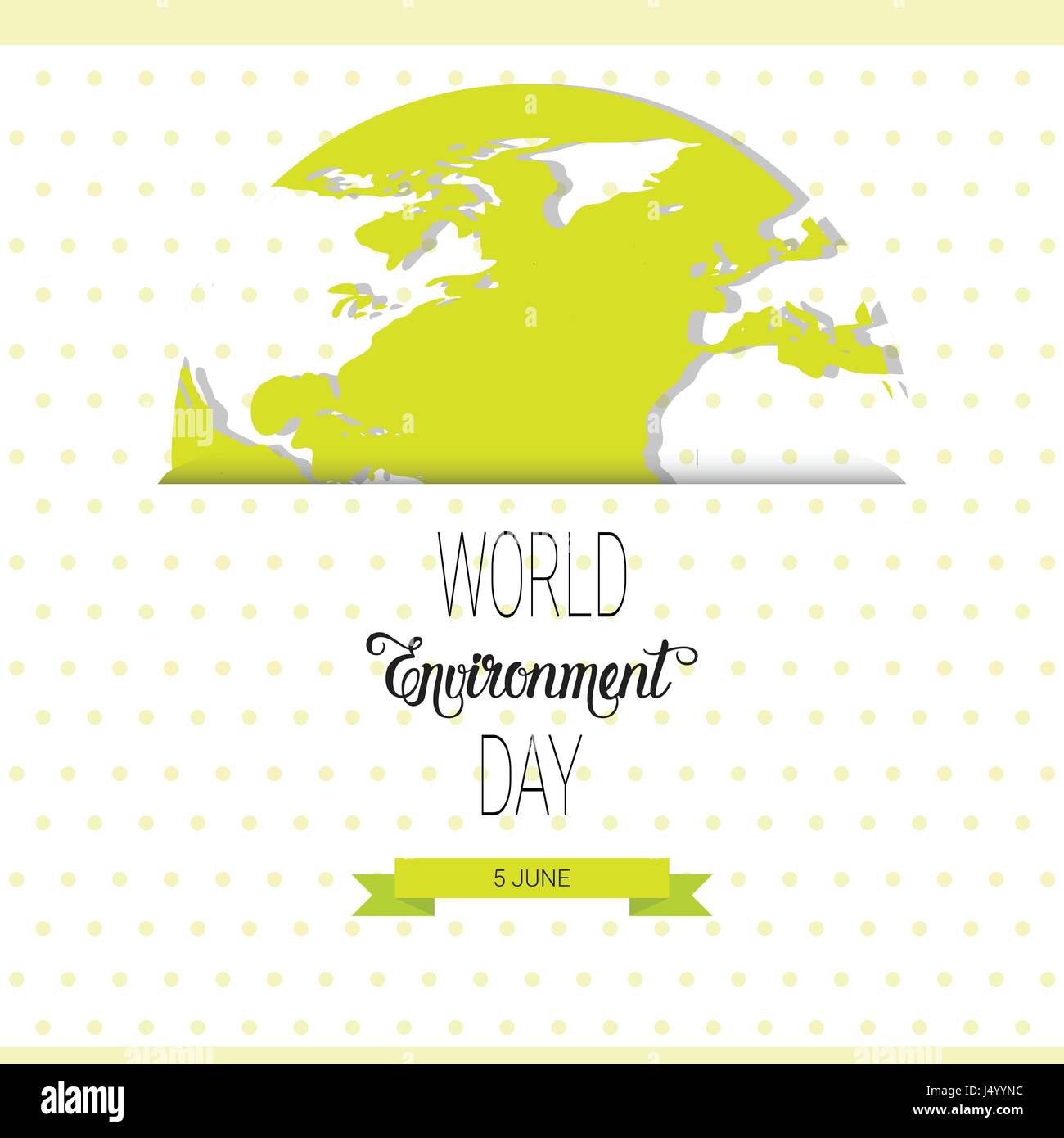 World Environment Day Ecology Protection Holiday Greeting Card Stock ...