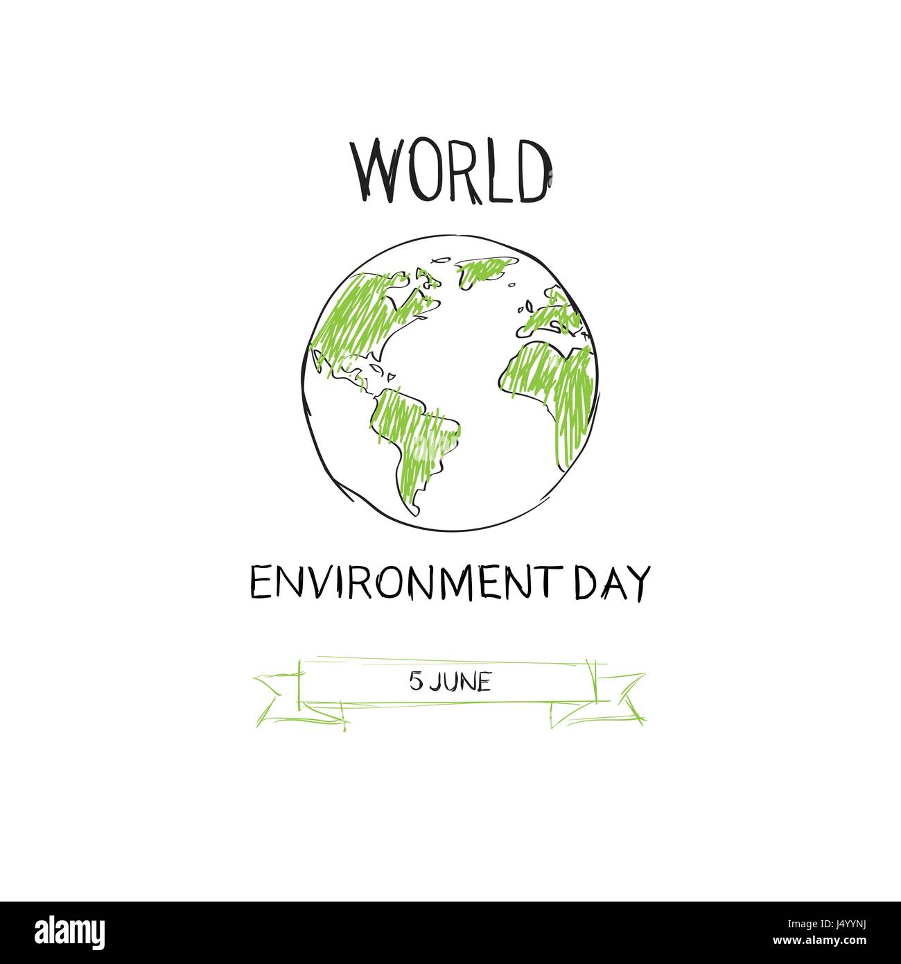 World Environment Day Ecology Protection Holiday Greeting Card Stock ...