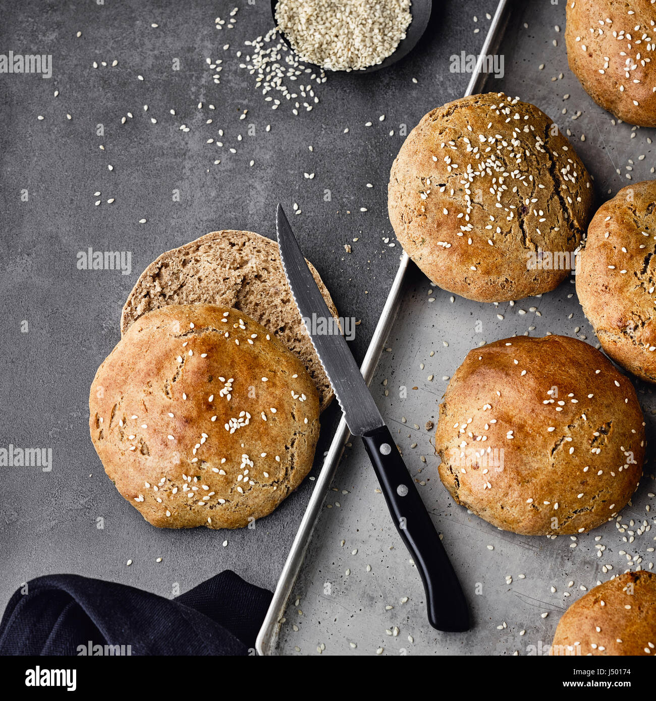 Plain burger bun hires stock photography and images Alamy