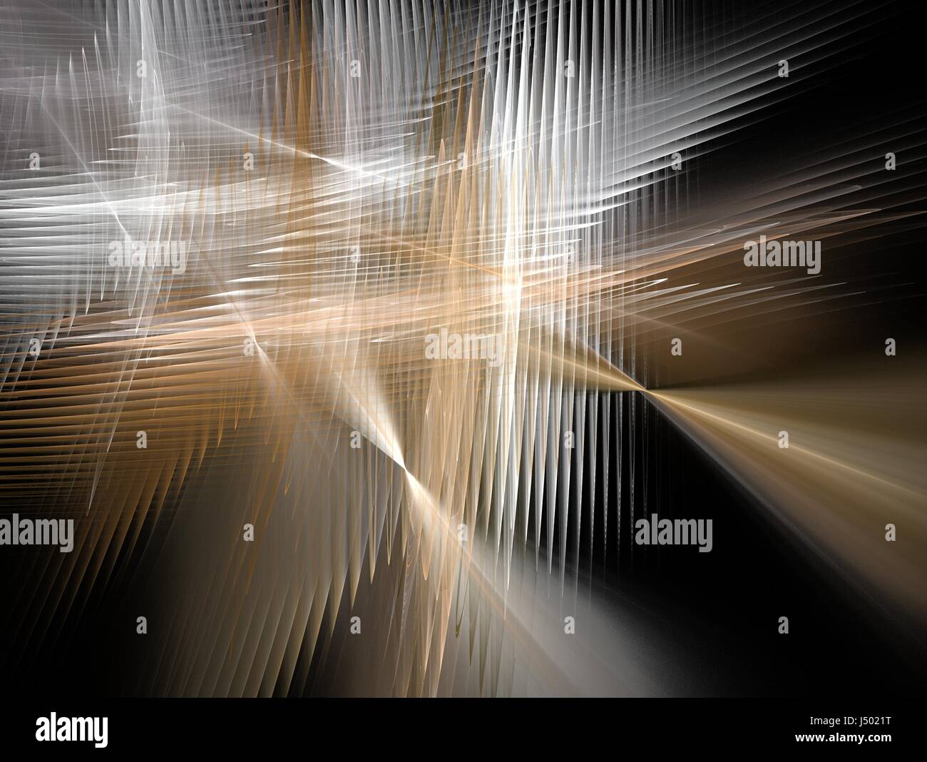 3d render fractal rays glowing hi-res stock photography and images - Alamy