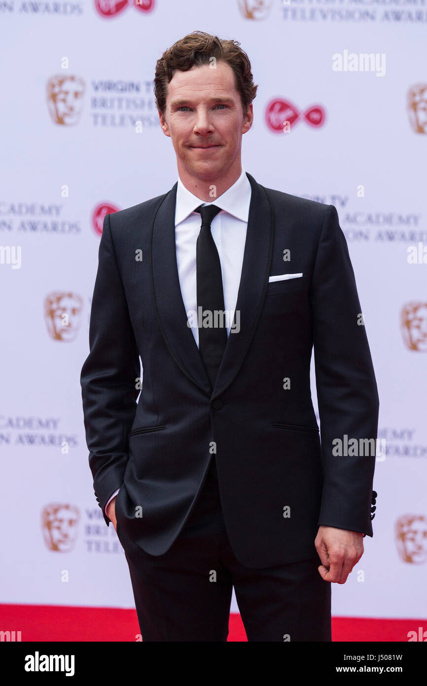 Lonodn, UK. 14 May 2017. Actor Benedict Cumberbatch arrives for the Virgin TV British Academy Television Awards (BAFTAs) at the Royal Festival Hall. Photo: Vibrant Pictures/Alamy Live News Stock Photo