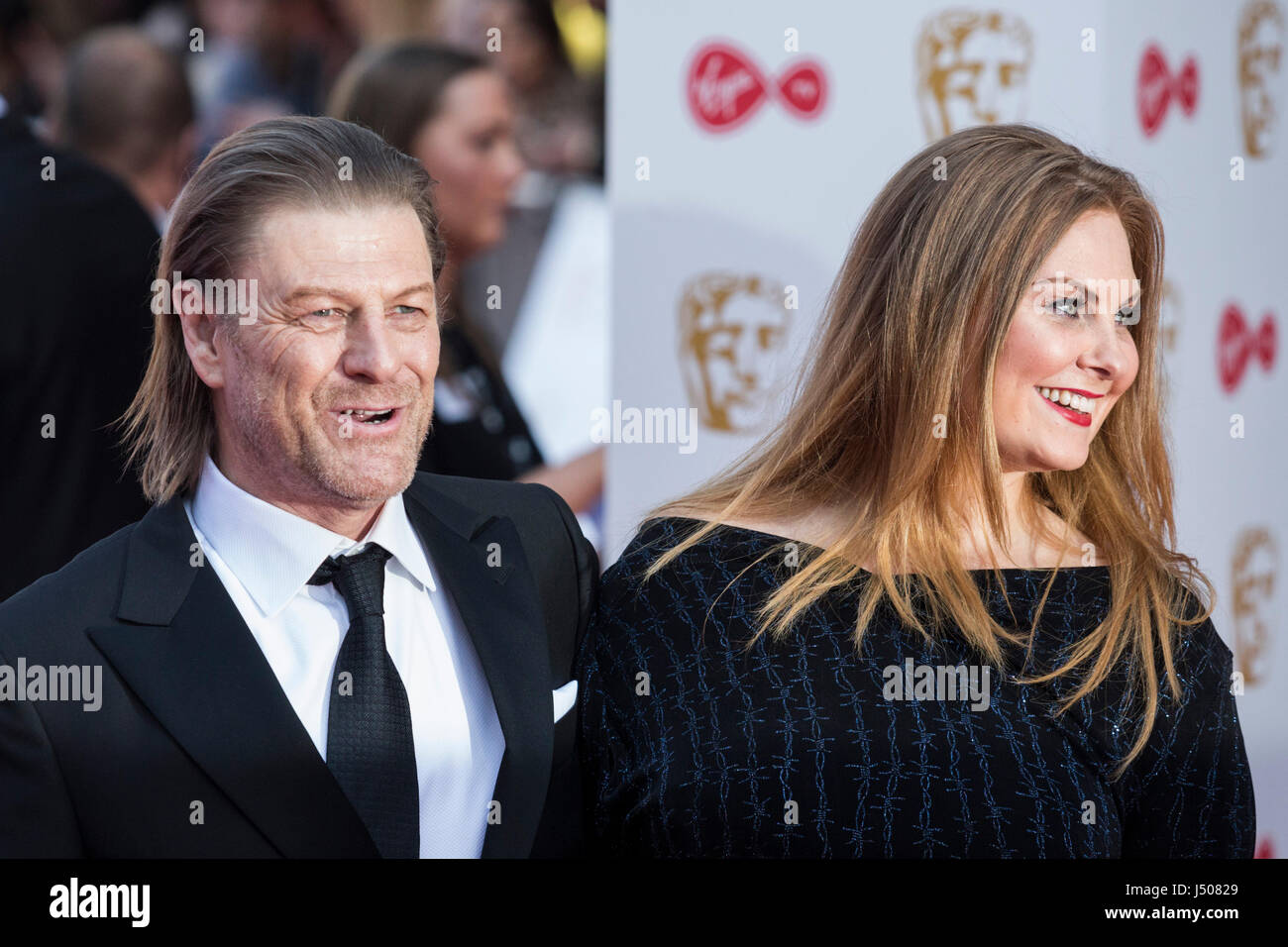 Lonodn, UK. 14 May 2017. Actor Sean Bean arrives for the Virgin TV