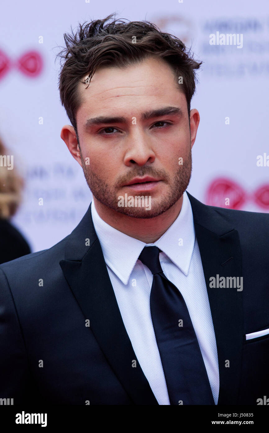 Lonodn, UK. 14 May 2017. Ed Westwick arrives for the Virgin TV British Academy Television Awards (BAFTAs) at the Royal Festival Hall. Photo: Vibrant Pictures/Alamy Live News Stock Photo