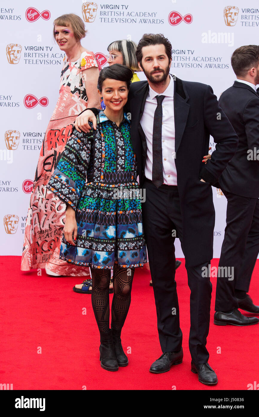 Lonodn, UK. 14 May 2017. Dina Mousawi and Jim Sturgess arrive for the