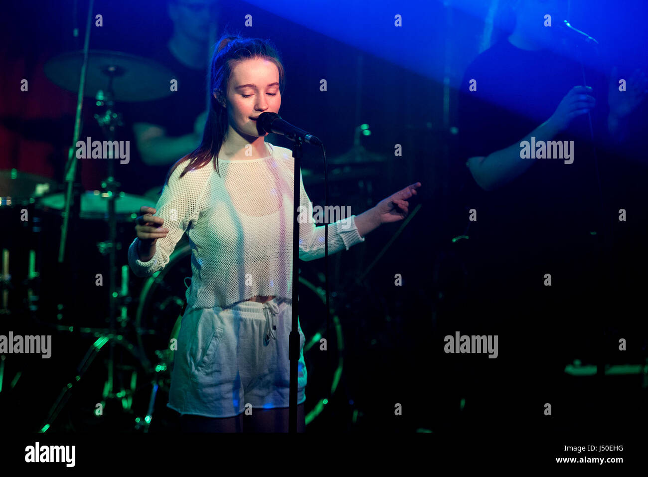 Manchester UK. 15th May 2017. Norweigan singer songwriter Sigrid Solbakk Raabe performs at The Deaf Institute, Manchester UK on her UK tour, Manchester 15/05/2017 © Gary Mather/Alamy Live News Stock Photo